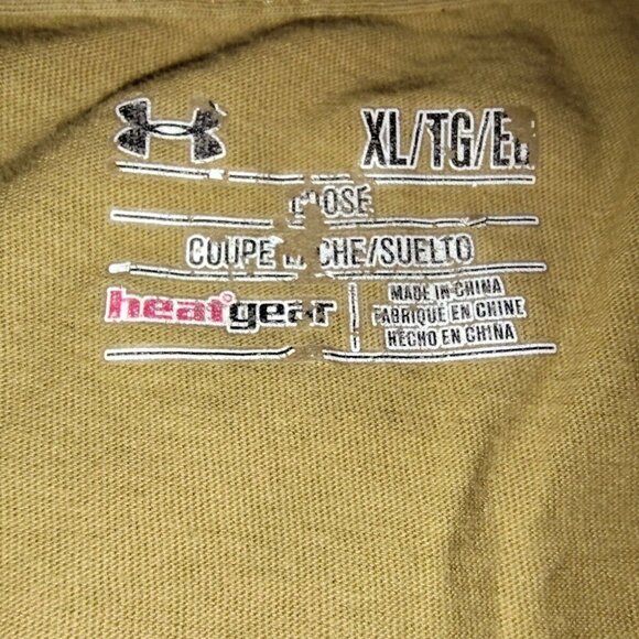 Under Armour Shirt Mens XL Black Always Lethal‎ Heatgear Loose Athletic Pullover - Picture 7 of 8